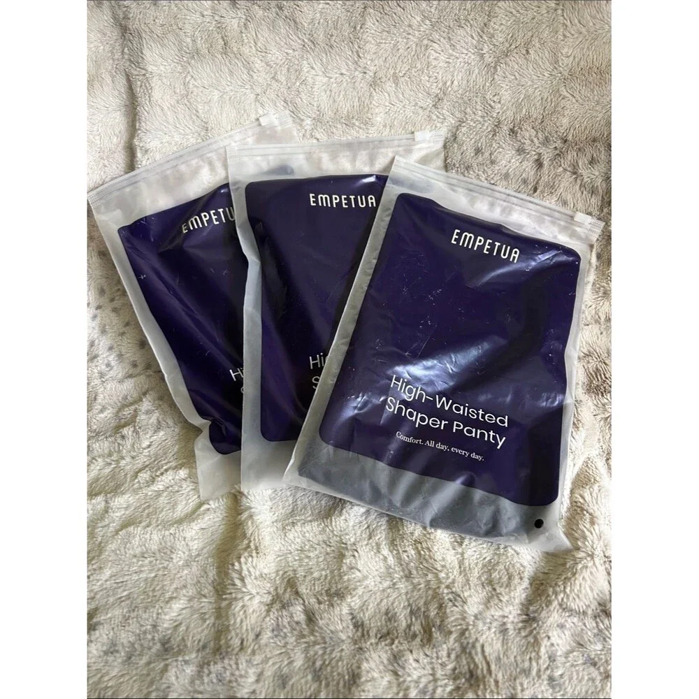 Shapermint 3 Pair Black Large Empetua AllDay Everyday High-Waisted Shaper Panty